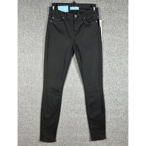NWT 7 For All Mankind Blair B(air) Ankle Skinny Black Jeans Size 26